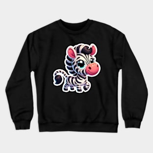 Kawaii Zebra Crewneck Sweatshirt